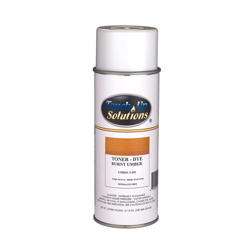 Dye Toner - Solvent Based - Aerosol - 12 oz - Color:Burnt Umber